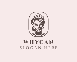 Princess - Queen Woman Crown logo design