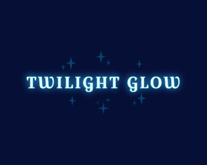 Glowing Stars Wordmark logo design