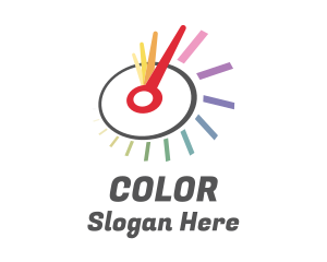 Car Bodyshop - Colorful Speedometer Gauge logo design