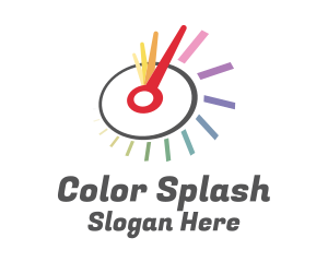 Colorful Speedometer Gauge logo design