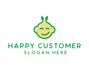 Nature Happy Baby logo design