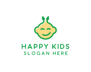 Nature Happy Baby logo design