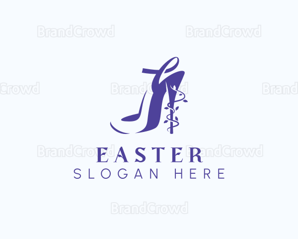 Stylish Stiletto Shoe Logo