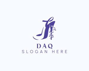 Ribbon - Stylish Stiletto Shoe logo design