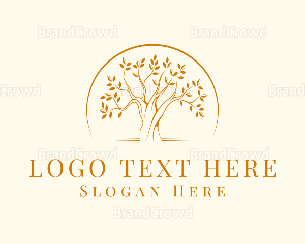 Elegant Nature Tree Logo