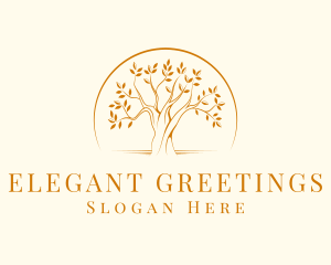 Elegant Nature Tree logo design