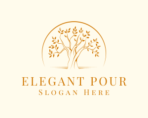 Elegant Nature Tree logo design