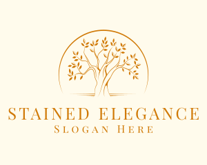 Elegant Nature Tree logo design