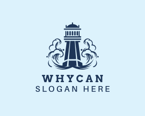 Coastal Ocean Lighthouse Logo