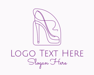 Purple - Fashion High Heels logo design