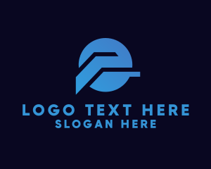 Room - Abstract Letter E logo design