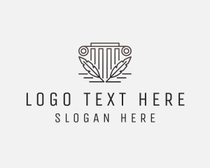 Lawyer - Law Firm Pillar Judicial logo design