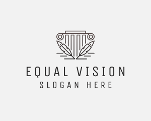 Equality - Law Firm Pillar Judicial logo design
