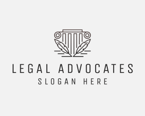 Law Firm Pillar Judicial  logo design