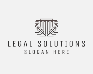 Law Firm Pillar Judicial  logo design