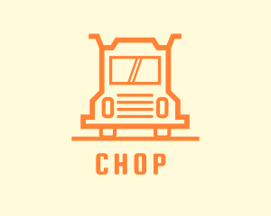 Moving Company - Orange Truck Courier logo design