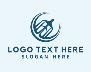 Travel Blogger - Airplane Jet Rental logo design