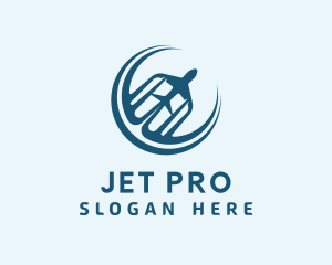 Airplane Jet Rental logo design