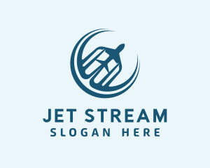 Jet - Airplane Jet Rental logo design