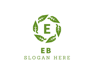 Vegetarian - Organic Leaves Nature Produce logo design