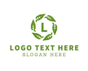Natural - Organic Leaves Nature Produce logo design