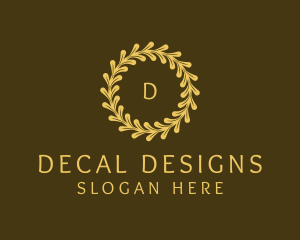 Elegant Wreath Nature logo design