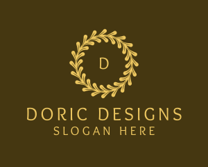 Elegant Wreath Nature logo design