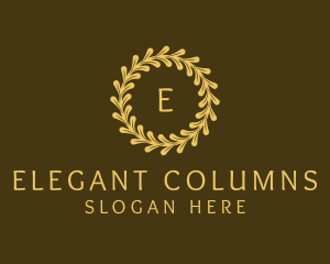 Elegant Wreath Nature logo design