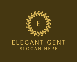 Elegant Wreath Nature logo design