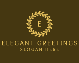 Elegant Wreath Nature logo design