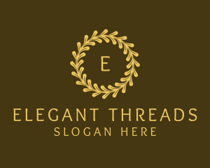 Elegant Wreath Nature logo design