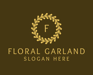 Garland - Elegant Wreath Nature logo design