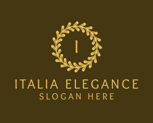 Elegant Wreath Nature logo design