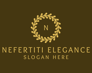 Elegant Wreath Nature logo design