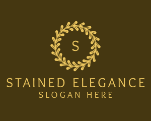 Elegant Wreath Nature logo design