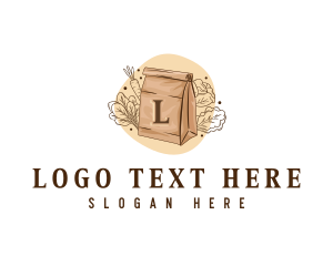 Delivery - Vegetable Grocery Bag logo design