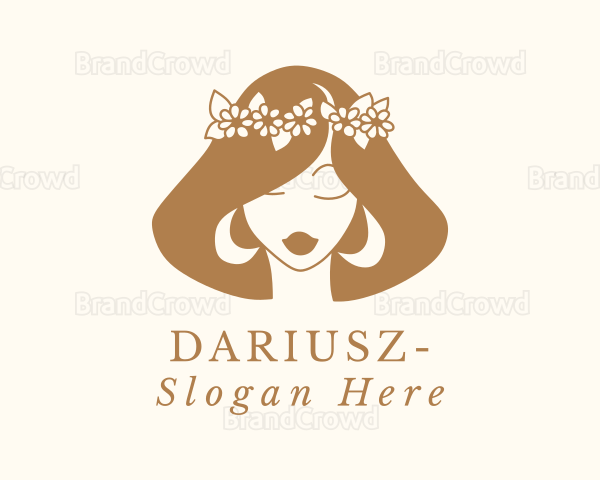 Flower Beauty Salon Woman Logo