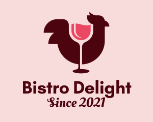 Wine Chicken Bistro logo design