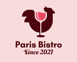 Wine Chicken Bistro logo design