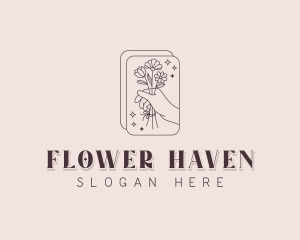 Flower Arrangement Florist logo design