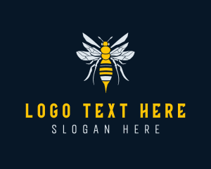 Insect - Wasp Insect Apiary logo design