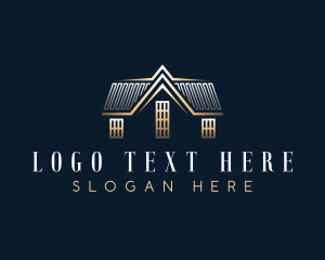 Lease - House Roof Contractor logo design