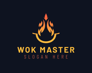 Fire Wok Restaurant logo design