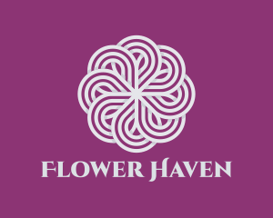 Abstract Flower Pattern logo design