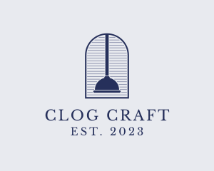 Clog - Plumbing Toilet Plunger logo design