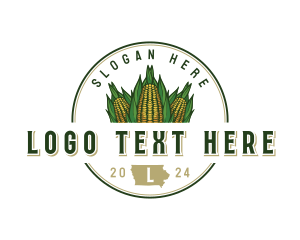 Map - Sweet Corn Iowa logo design