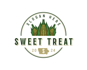 Sweet Corn Iowa logo design