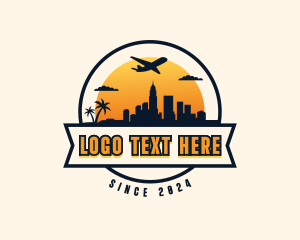 Vacation - Airplane Traveling Getaway logo design