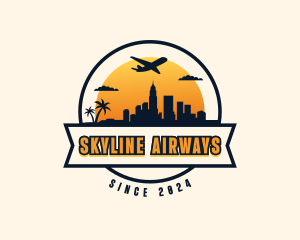 Airplane Traveling Getaway logo design