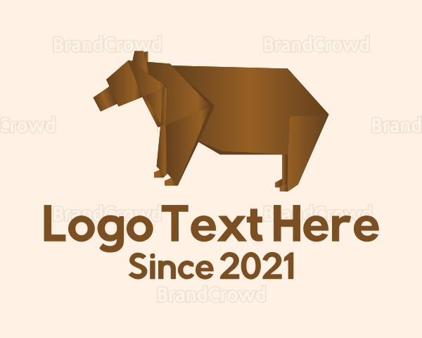 Wild Bear Origami Logo